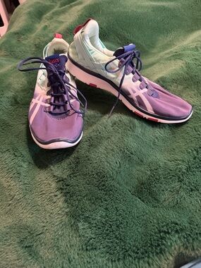 ASICS Lavender and Mint Women's Athletic Running Shoes